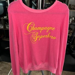 Wildfox “Champagne Superhero” jumper